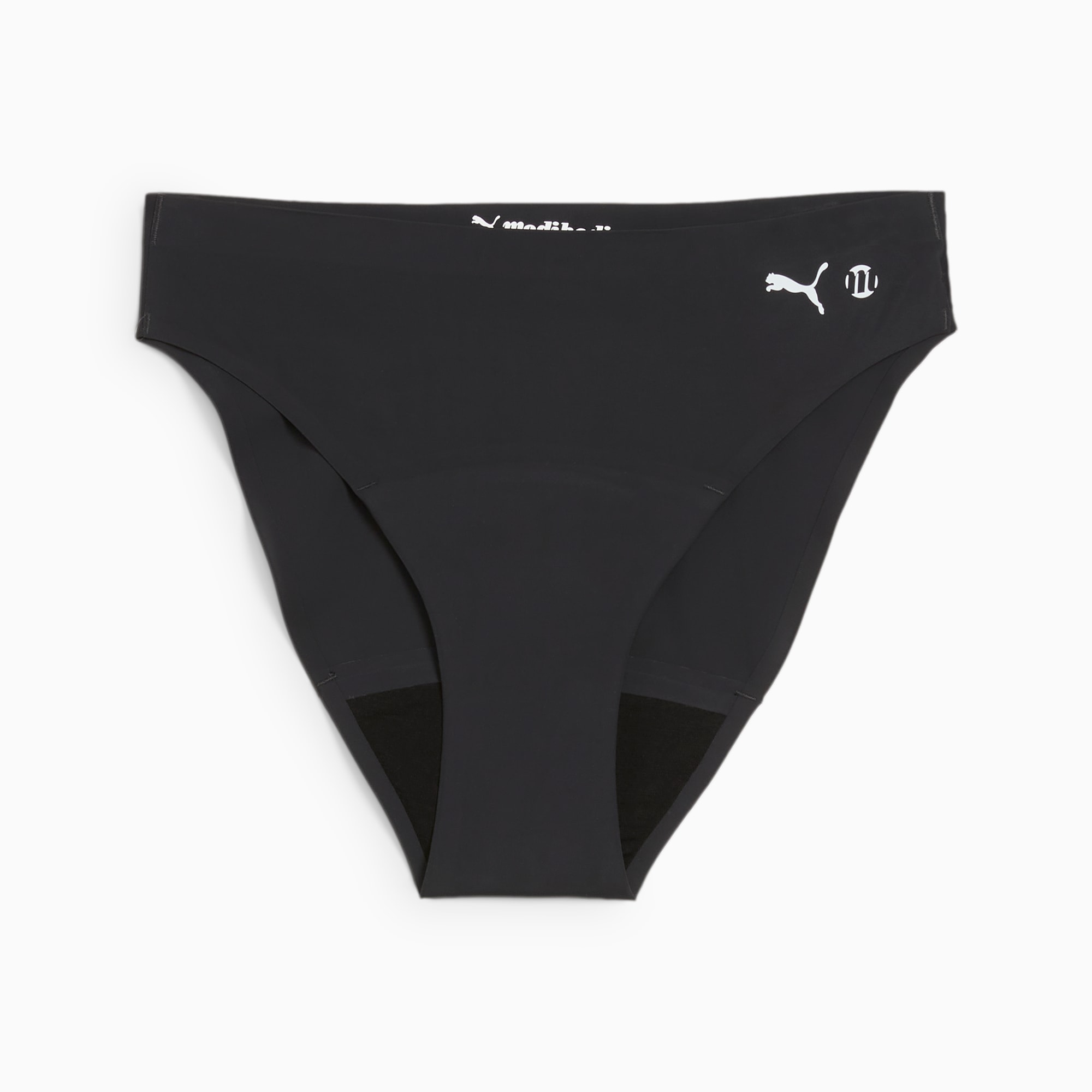 PUMA ladie's 4-pk Premium Cotton Stretch Bikini Panties S/Pink / gray /  white / black 