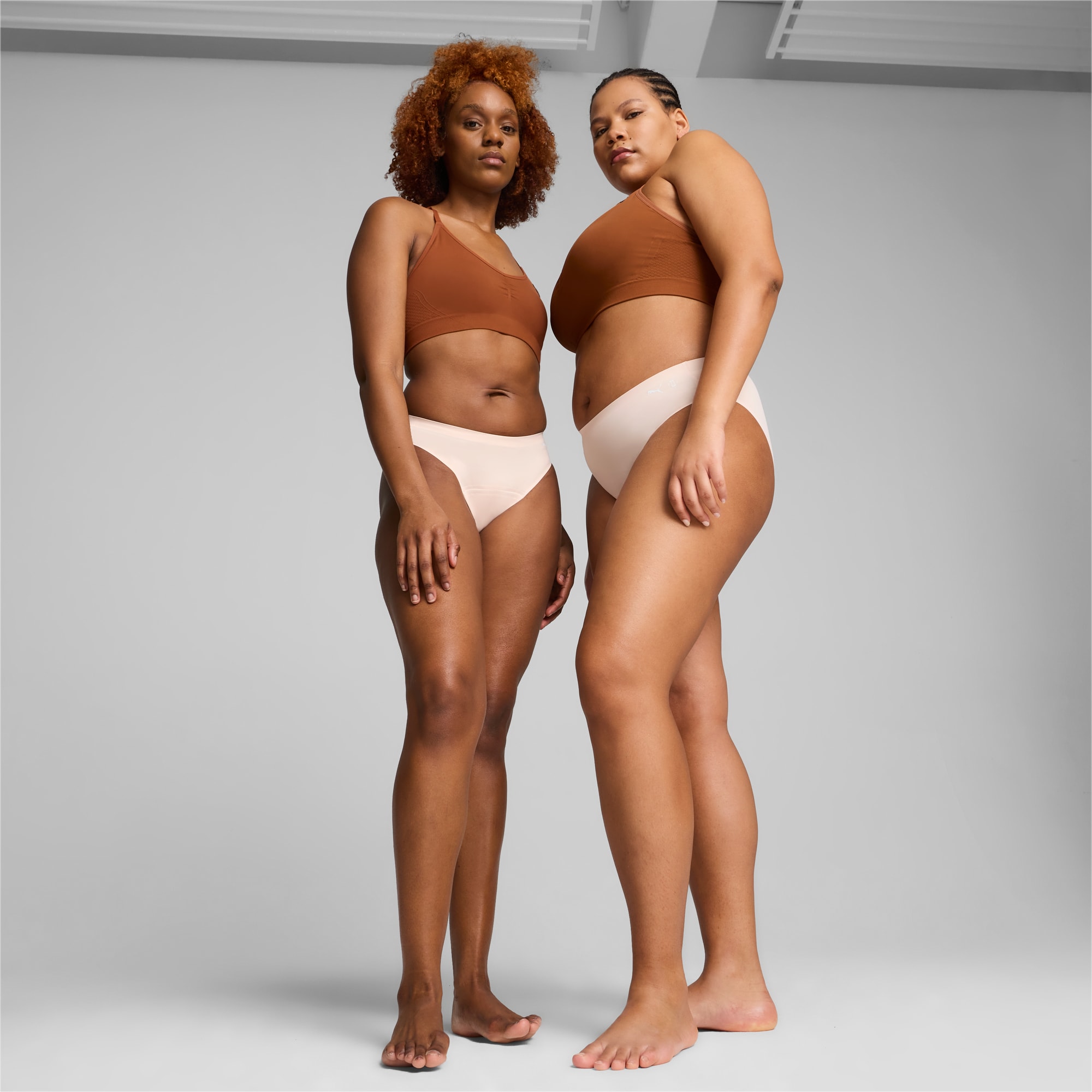 Bikini PUMA x Modibodi Active senza cuciture protezione moderata-elevata, Mist Pink, large