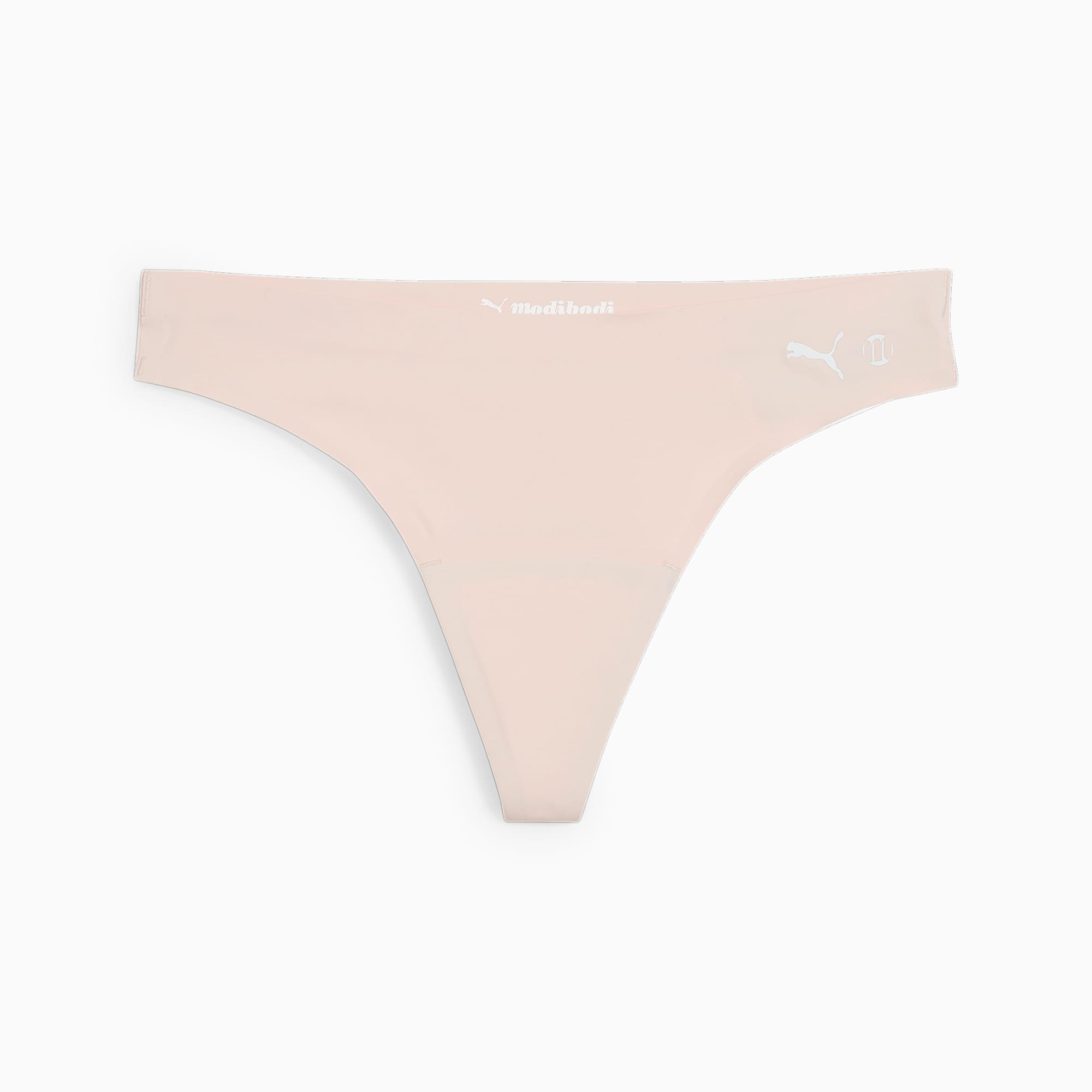 PUMA x Modibodi Seamfree Active Thong Light-Moderate, Mist Pink, large