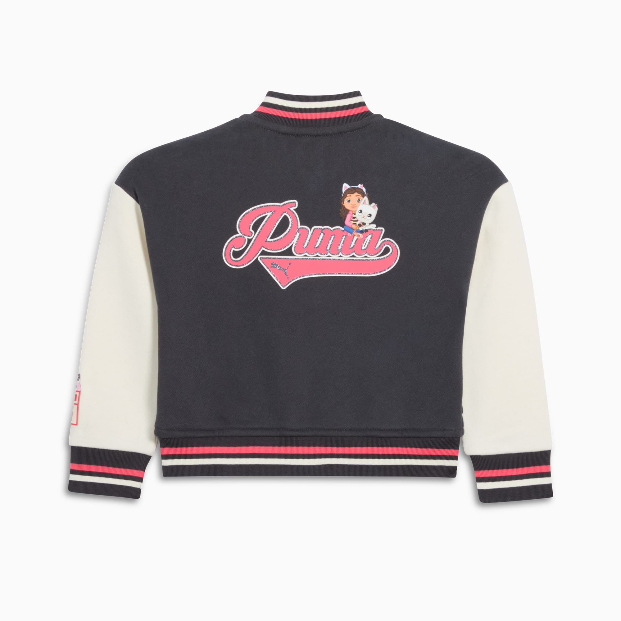 Puma x Gabby s Dollhouse Toddlers Varsity Jacket Flat Dark Gray