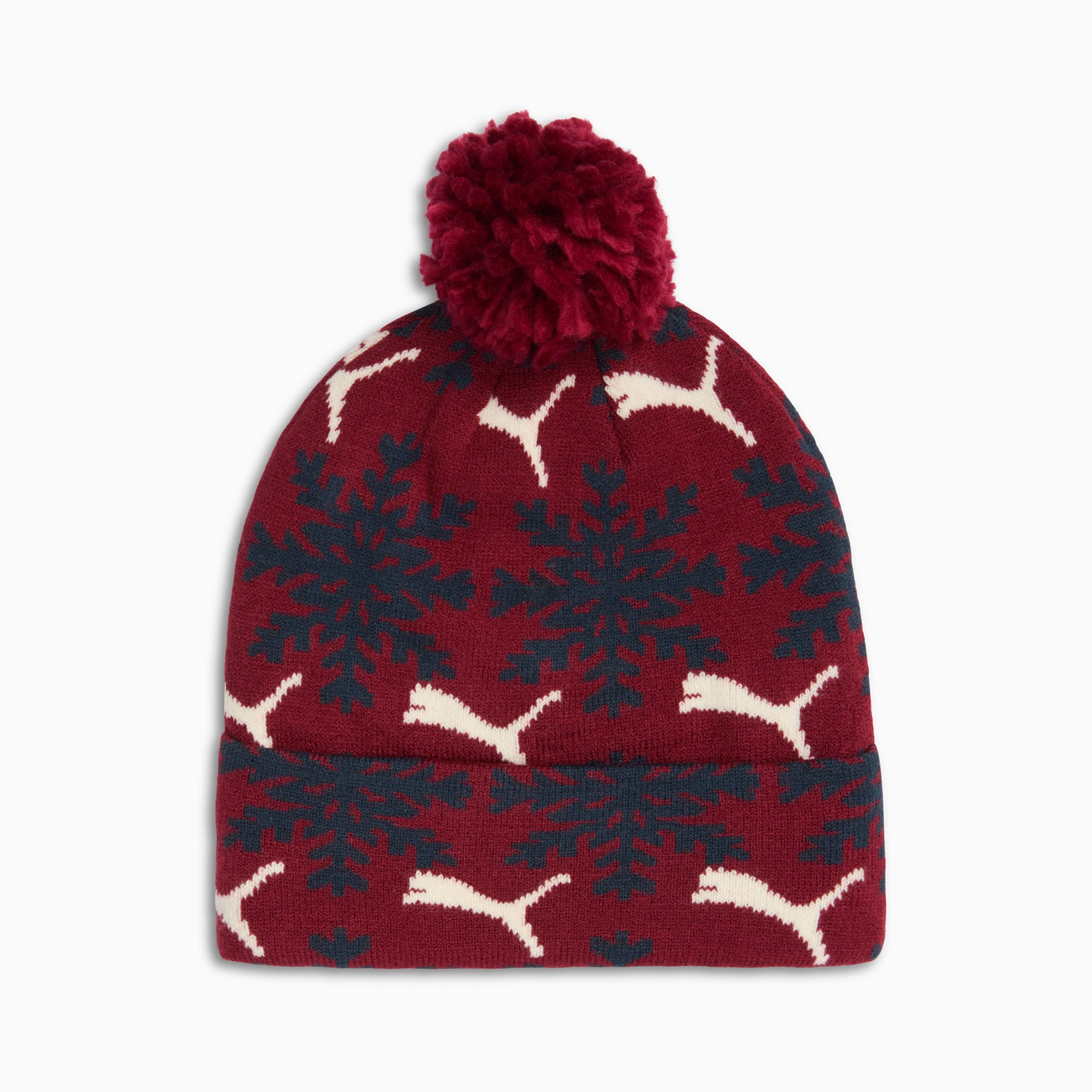 Fair Isle Winter Pom Pom Snowflake Beanie | PUMA