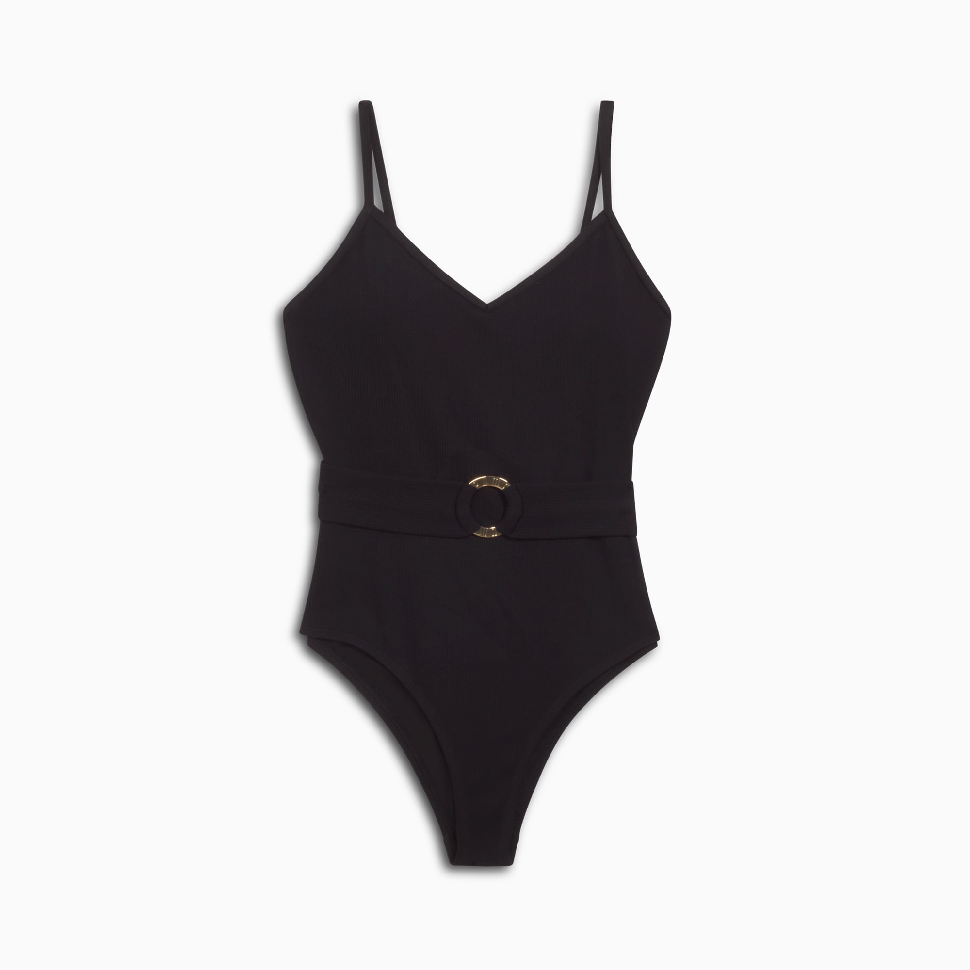 【renoma】Women's Stitch Dot Single Strap Swimsuit ★ Ladies Single Strap One Piece Snap That