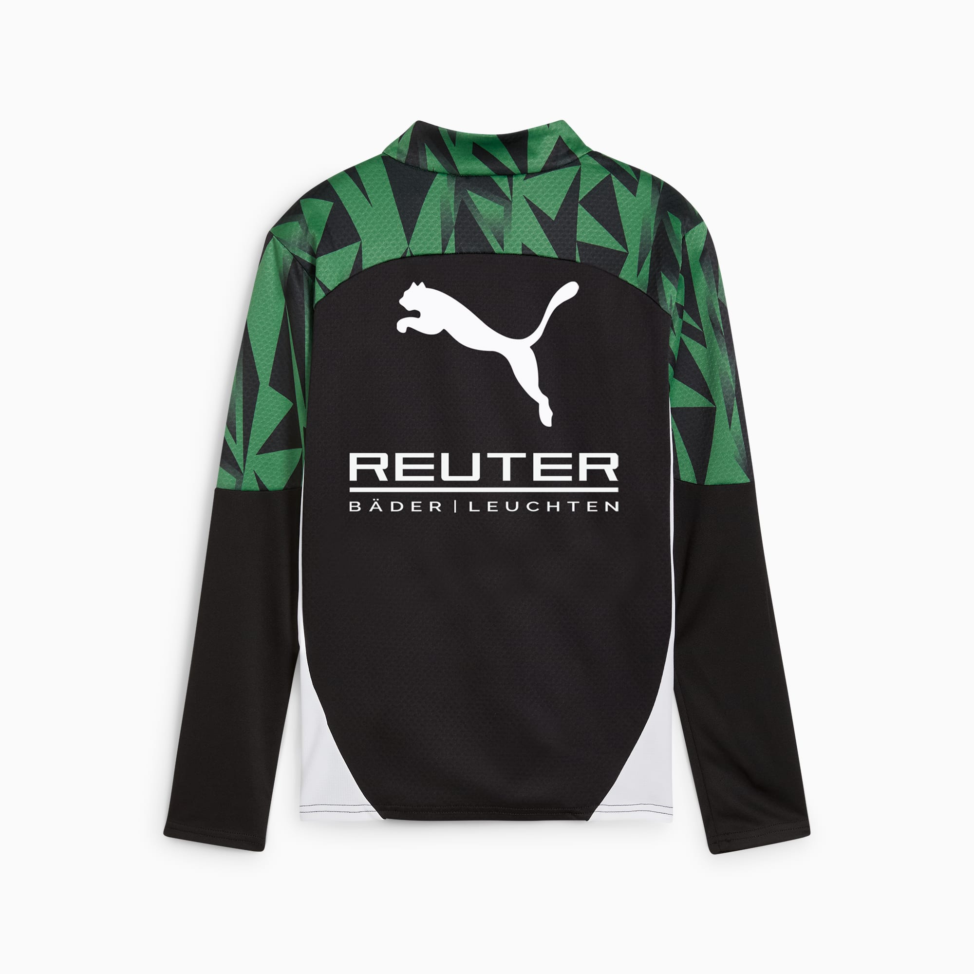Borussia Mönchengladbach Training Quarter-Zip Top Youth, PUMA Black-Archive Green, large