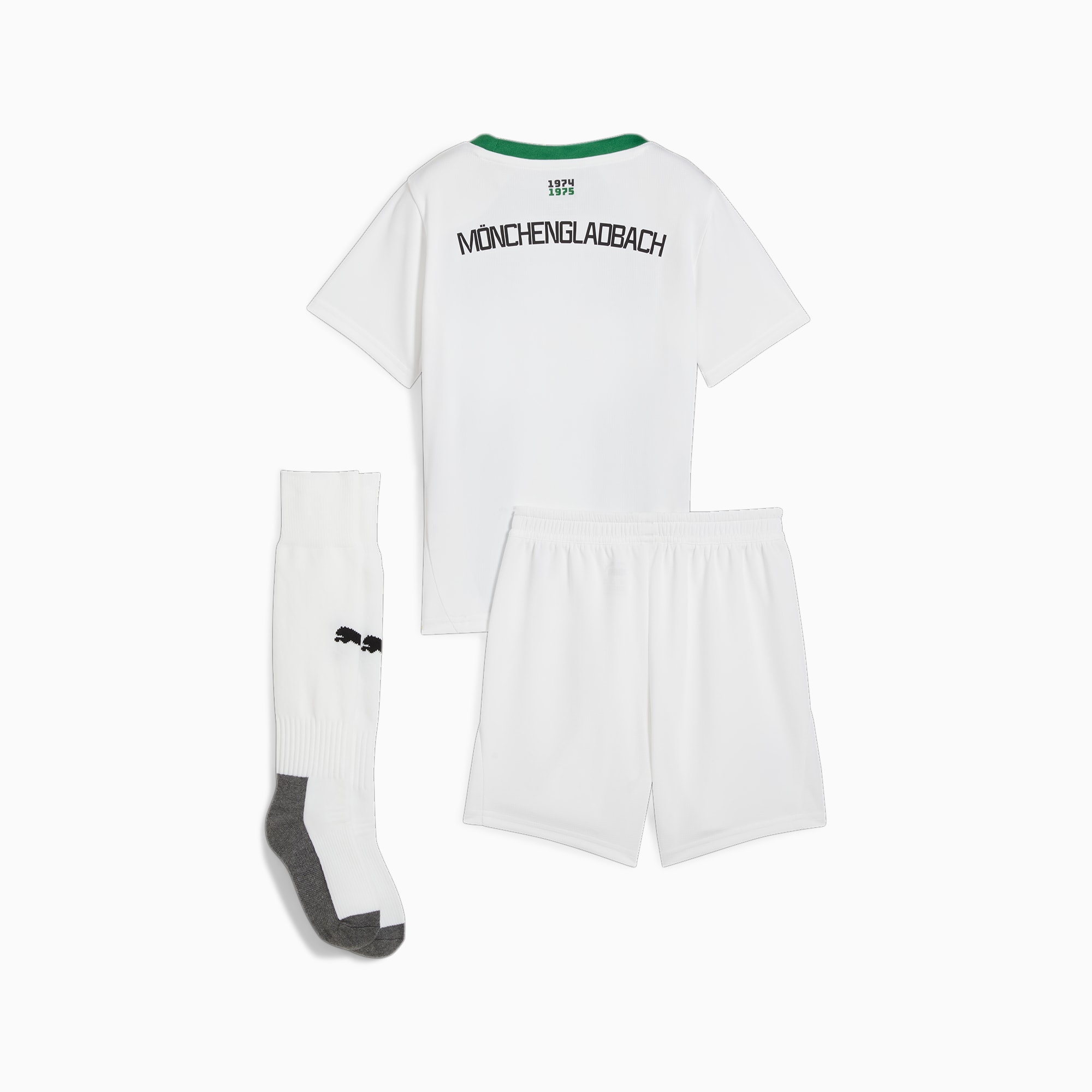 Borussia Mönchengladbach 24/25 Heimtrikot Mini-Kit Kinder, PUMA White-Archive Green, large