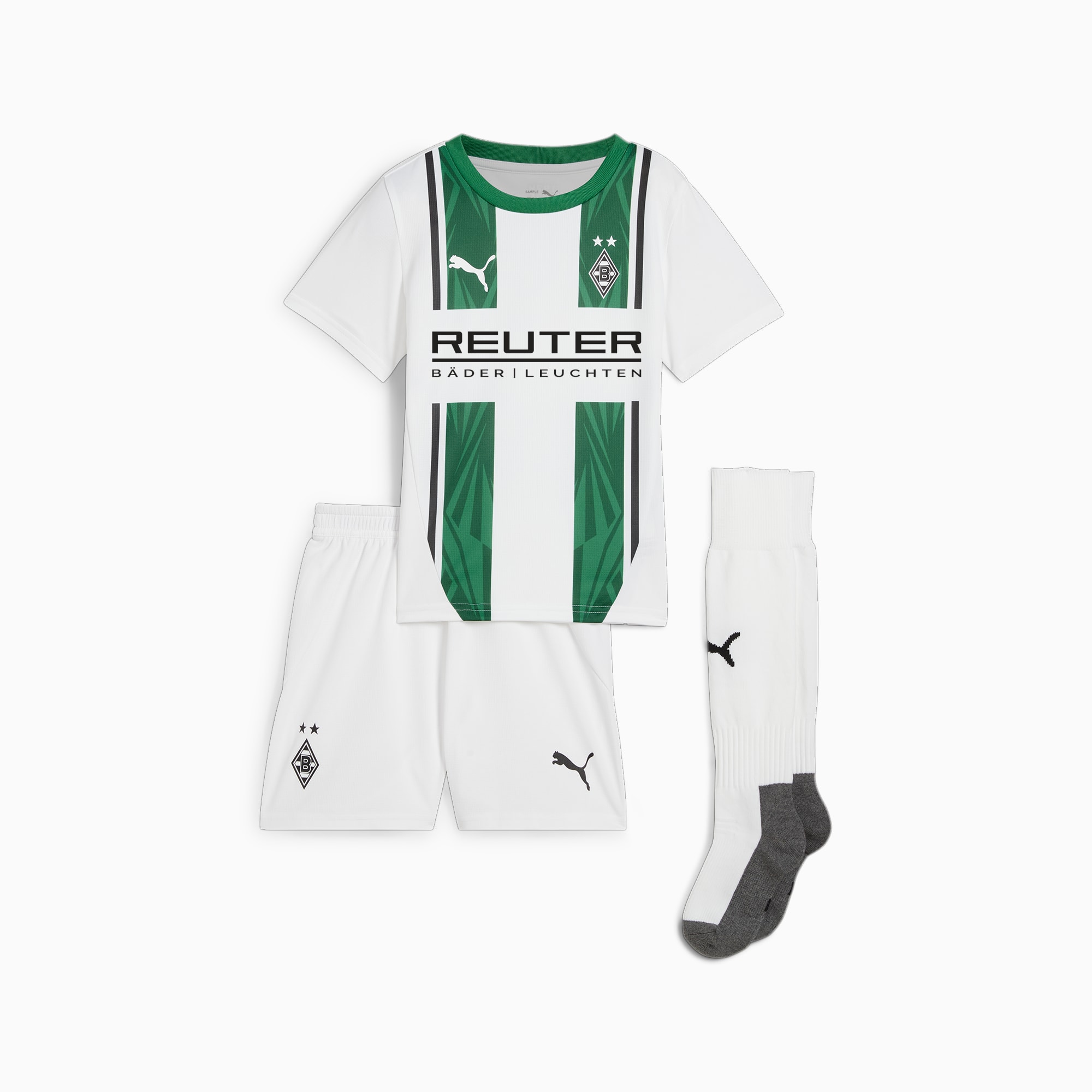 Borussia Monchengladbach 24 25 Heimtrikot Mini Kit Kinder PUMA