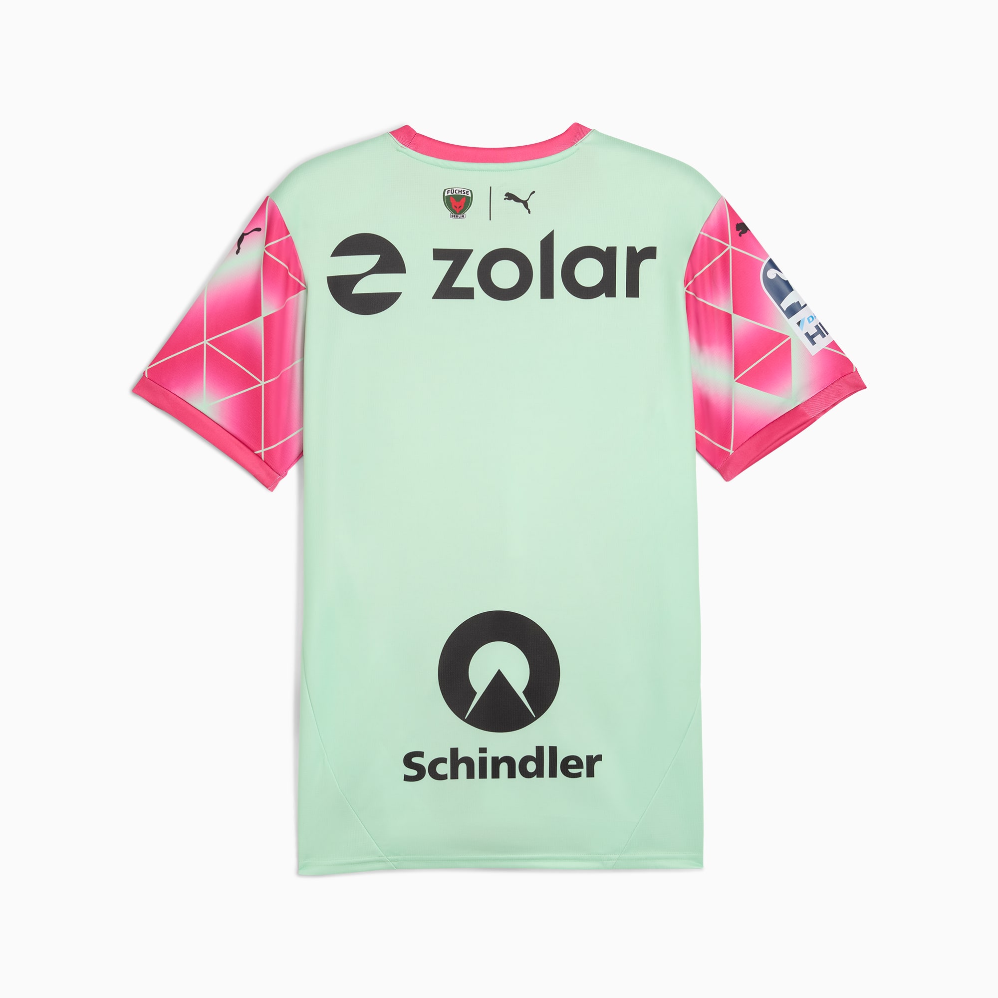 Füchse Berlin 24/25 Away Jersey Men, Fresh Mint-PUMA Pink, large