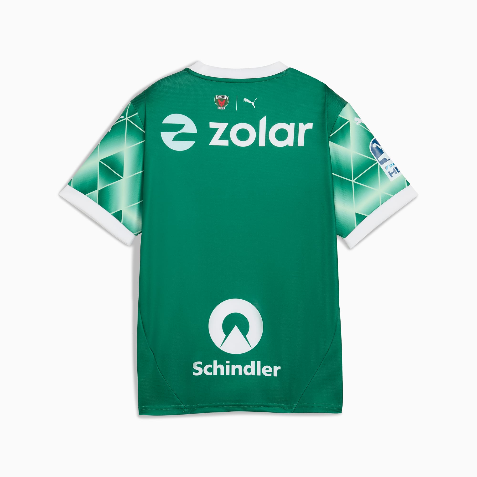 Maglia gara Home Füchse Berlin 24/25 per ragazzi, Power Green-Fresh Mint, large