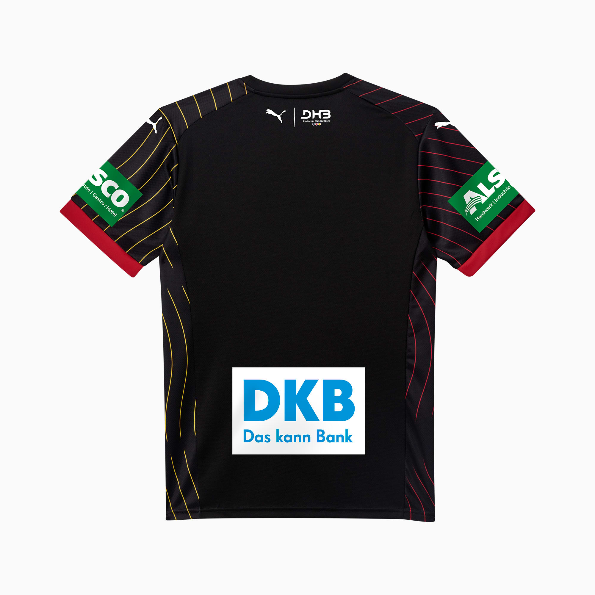 Germany Handball 2025 Away Jersey Youth, PUMA Black-PUMA Red, large