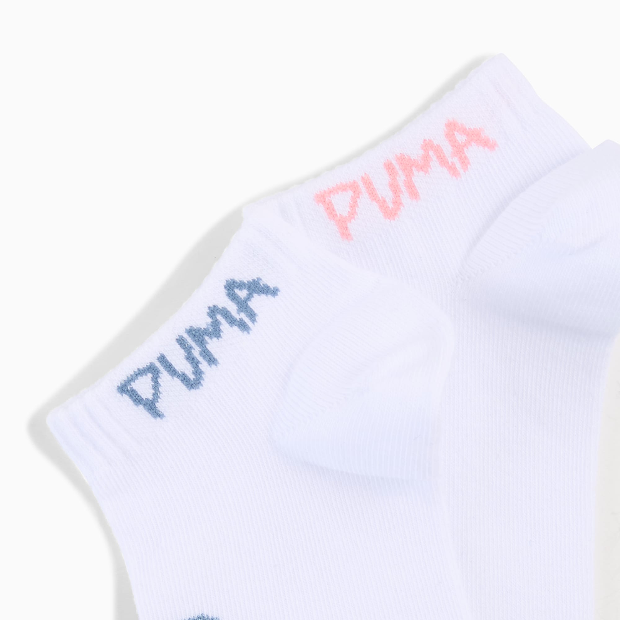 Sneakersokken voor meisjes (2 paar), white / pink, large