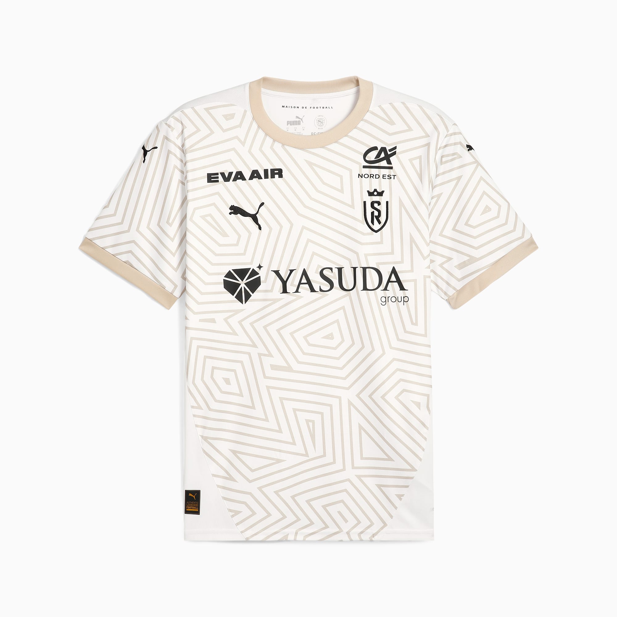 Stade Reims 24/25 Third Jersey Men, PUMA White-Granola, large