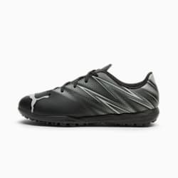 ATTACANTO Turf Trainer Kids' Soccer Cleats, PUMA Black-Silver Mist, extralarge