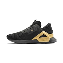 puma black gold shoes