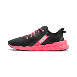 black and pink puma shoes