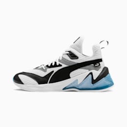 Puma Hybrid Fuego Knit Indoor Shoes Men puma white glacier gray puma black Puma Hybrid Fuego Knit Indoor Shoes Men puma white glacier gray puma black