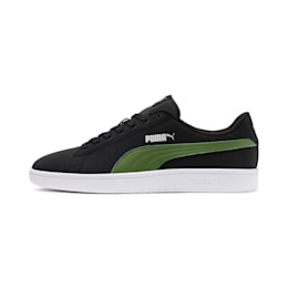 black and green puma shoes