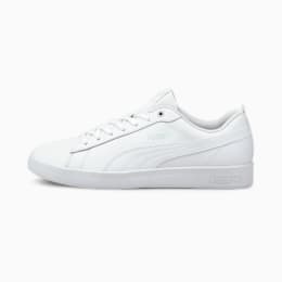 puma white leather shoes