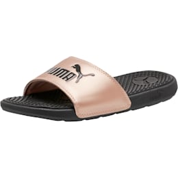 puma slides rose gold