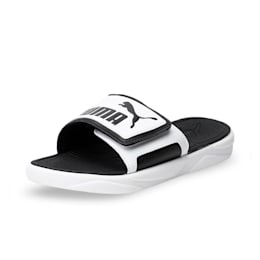 puma mens white flip flops