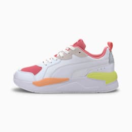puma blanco con rosa