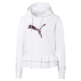 puma lifestyle asymmetrical zip up hoodie