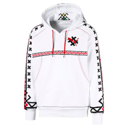 red and white puma hoodie