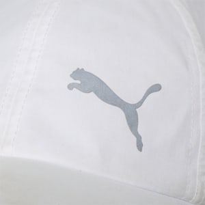 Essentials Reflective Logo Running Cap, Puma White-Cat