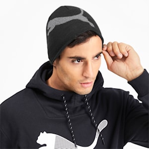 Essential Unisex Beanie, Puma Black-Big Cat, extralarge-IND