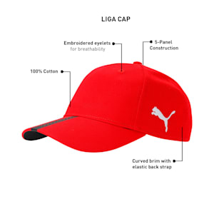 LIGA Unisex Football Cap, Puma Red-Puma Black, extralarge-IND
