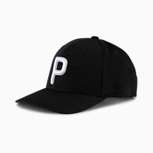 P Snapback Men's Golf Cap, Puma Black, extralarge-IND