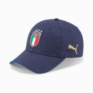 Italia Football Cap, Peacoat-Ignite Blue