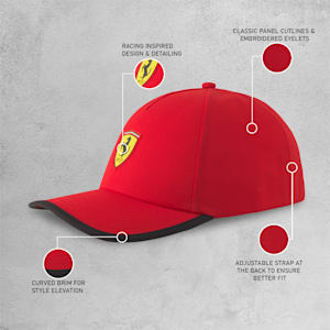 Scuderia Ferrari Race Cap, Rosso Corsa, extralarge-IND