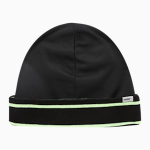 Classic Running Cuff Beanie, Puma Black-Green Glare