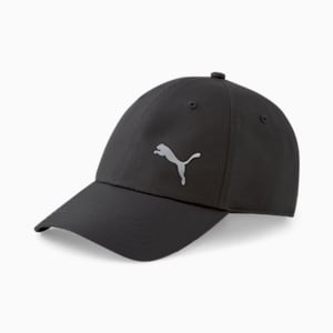 Gorro para correr con felino plateado, Puma Black, extralarge
