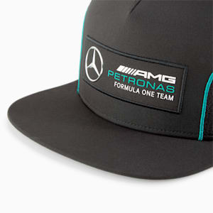 Mercedes F1 Flat Brim Cap, Puma Black