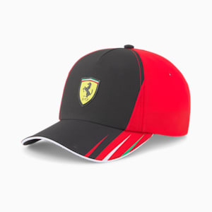 Scuderia Ferrari Replica Team Youth Baseball Cap, Puma Black-Rosso Corsa