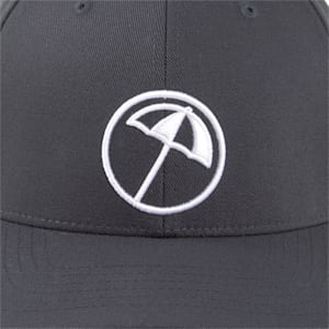 PUMA x ARNOLD PALMER Circle Umbrella Men's Snapback Golf Cap, Navy Blazer-Bright White, extralarge-GBR
