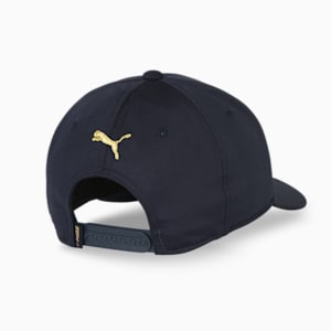 PUMA x Palm Tree Crew Chase Dreams Men's Golf Cap, Navy Blazer-Old Gold, extralarge-IND