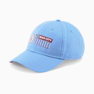 ユニセックス マンチェスター シティー MCFC フットボールコア ベースボール キャップ, Team Light Blue-Intense Red