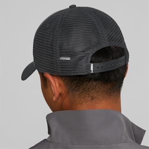 Logo Trucker Hat, Puma Black-CASTLEROCK