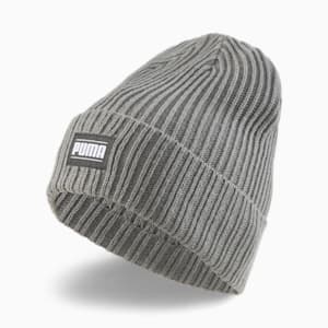 Classic Cuff Ribbed Beanie, Smoked Pearl