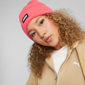 Classic Cuff Ribbed Beanie, Electric Blush, extralarge-GBR