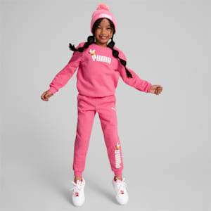 Small World Kids' Pom-Pom Beanie, Sunset Pink