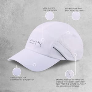 Lightweight Running Cap, Puma White, extralarge-IND
