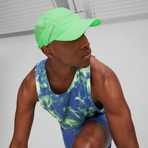 Lightweight Running Cap, Fizzy Lime, extralarge-IND
