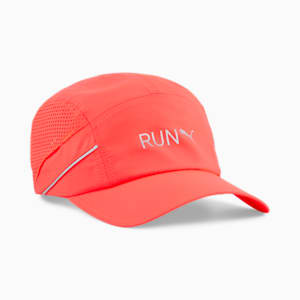 Gorra liviana para correr, Fire Orchid, extralarge