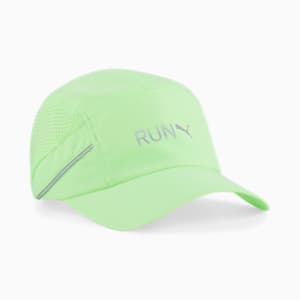 Gorra liviana para correr, Speed Green, extralarge