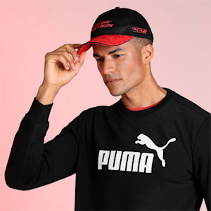 PUMA x BATMAN Unisex Baseball Cap, Puma Black-High Risk Red, extralarge-IND