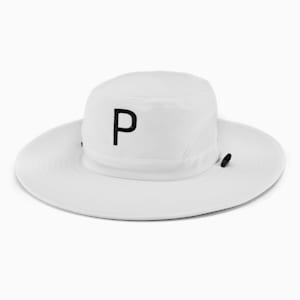 Aussie P Golf Bucket Hat, Bright White
