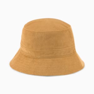 Downtown Corduroy Bucket Hat, Desert Tan-DT Logo