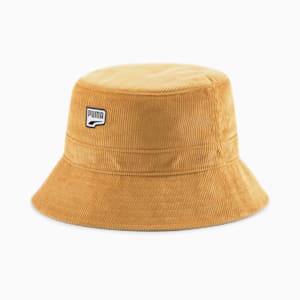 Downtown Corduroy Bucket Hat, Desert Tan-DT Logo